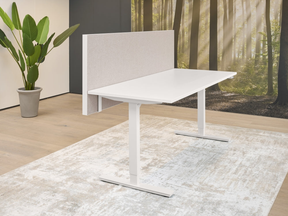 Manhattan Akoestisch scherm voor Bureau - 70 cm hoog 4 cm dik (incl. beugelset)