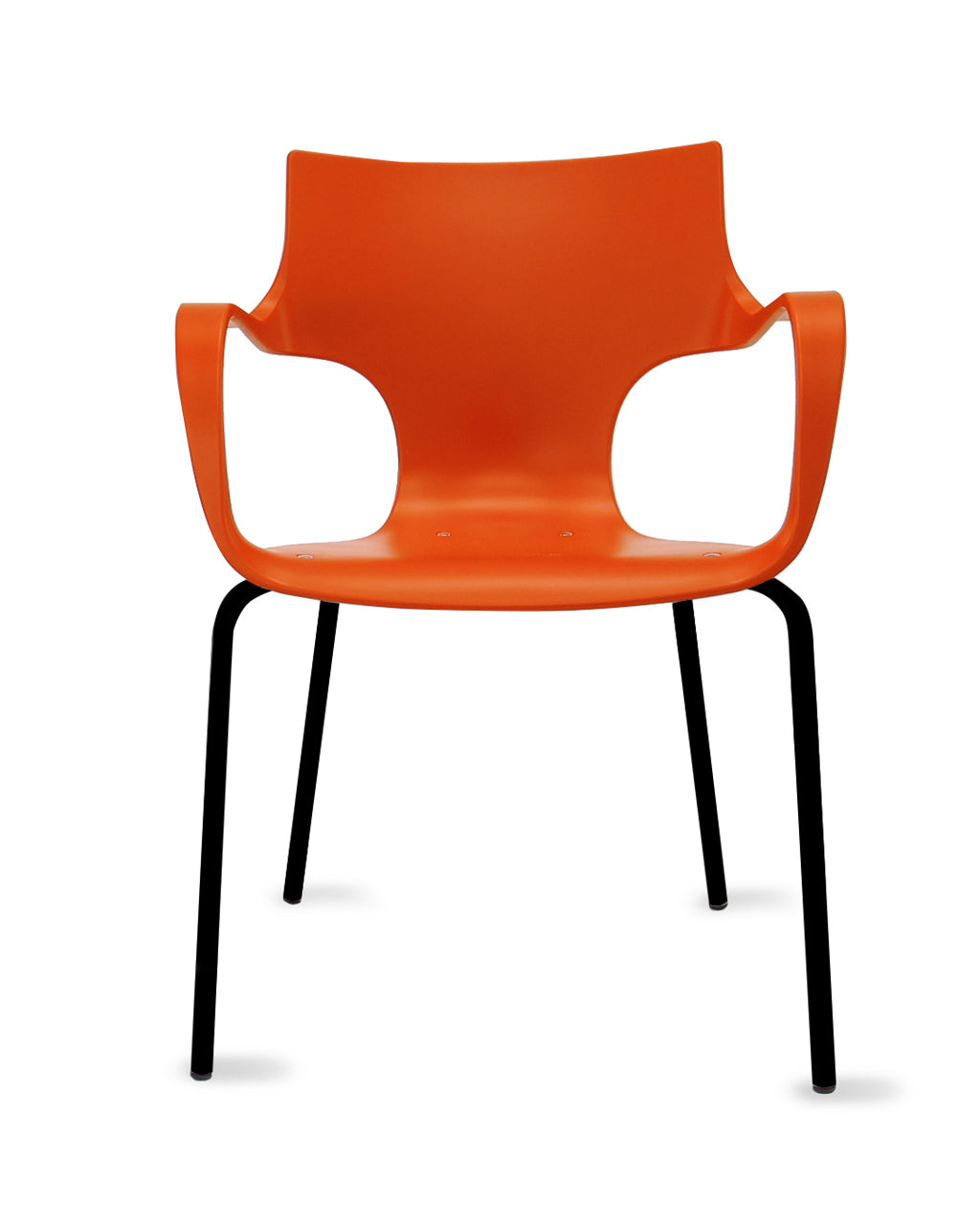 Workliving Jim Stoel - Coral - Zwart Onderstel