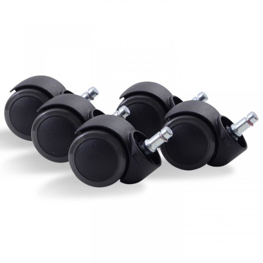 5x Workliving Bureaustoelwielen No-Noise 11x50mm - Zachte