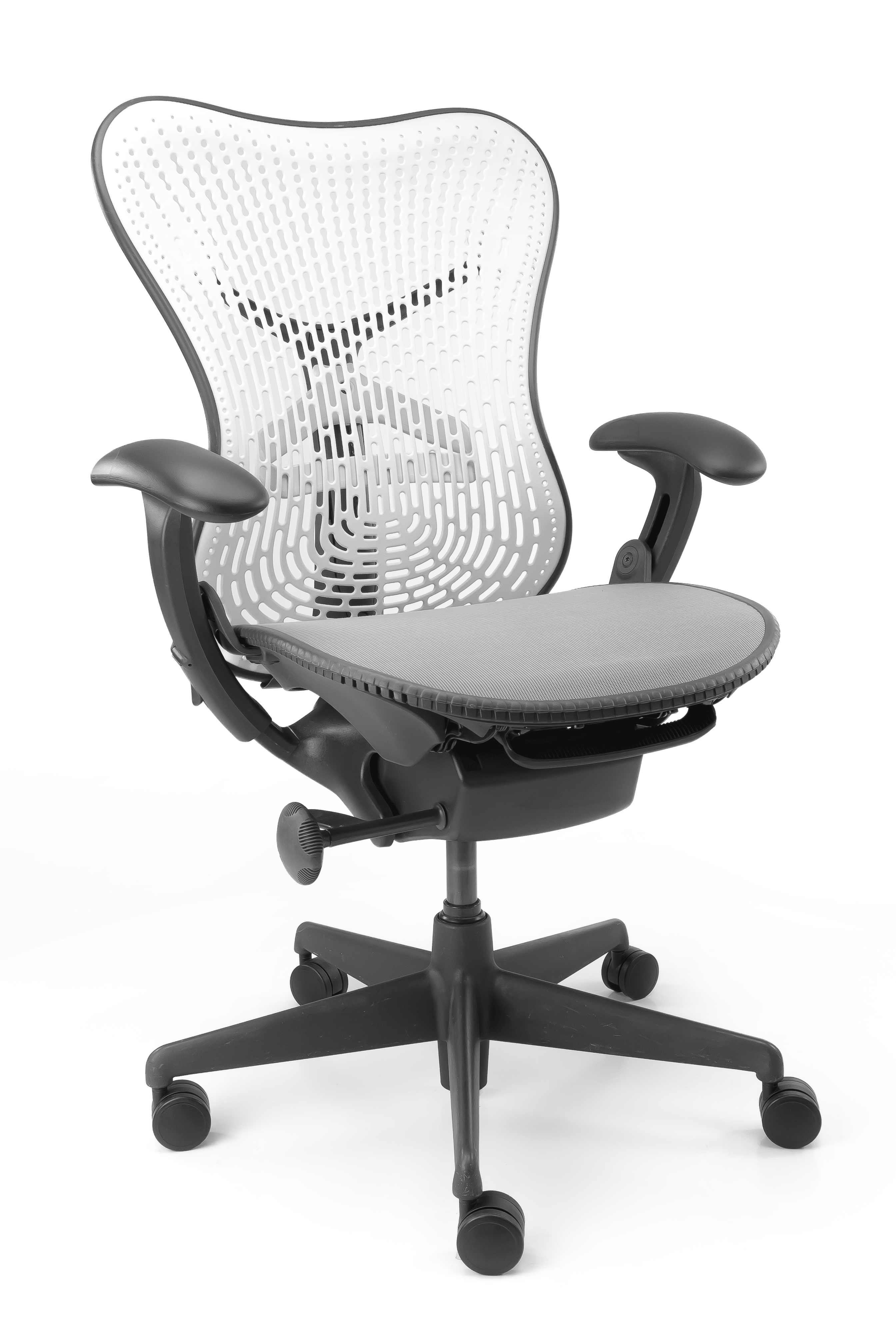 Refurbished Bureaustoel Herman Miller Mirra Wit Grijs