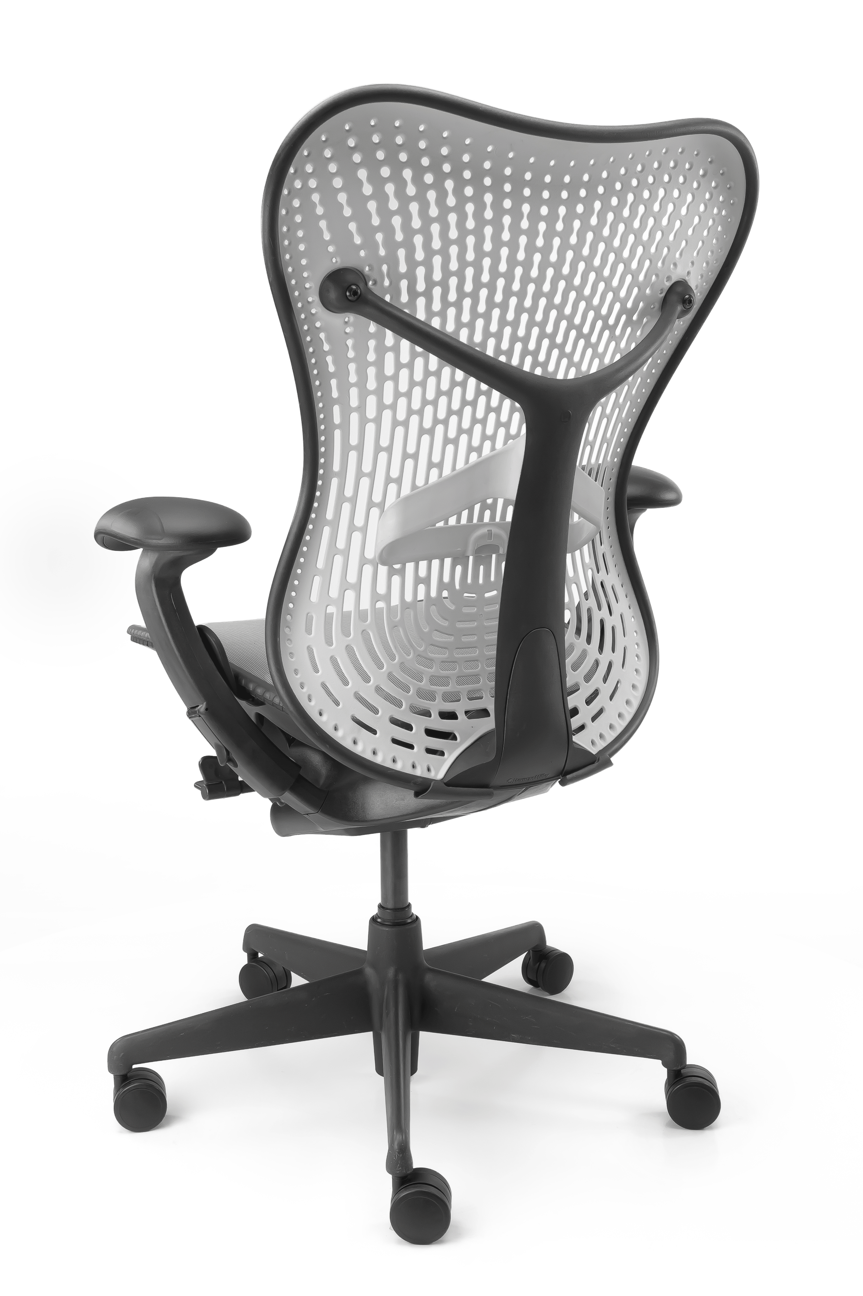Refurbished Bureaustoel Herman Miller Mirra Wit Grijs