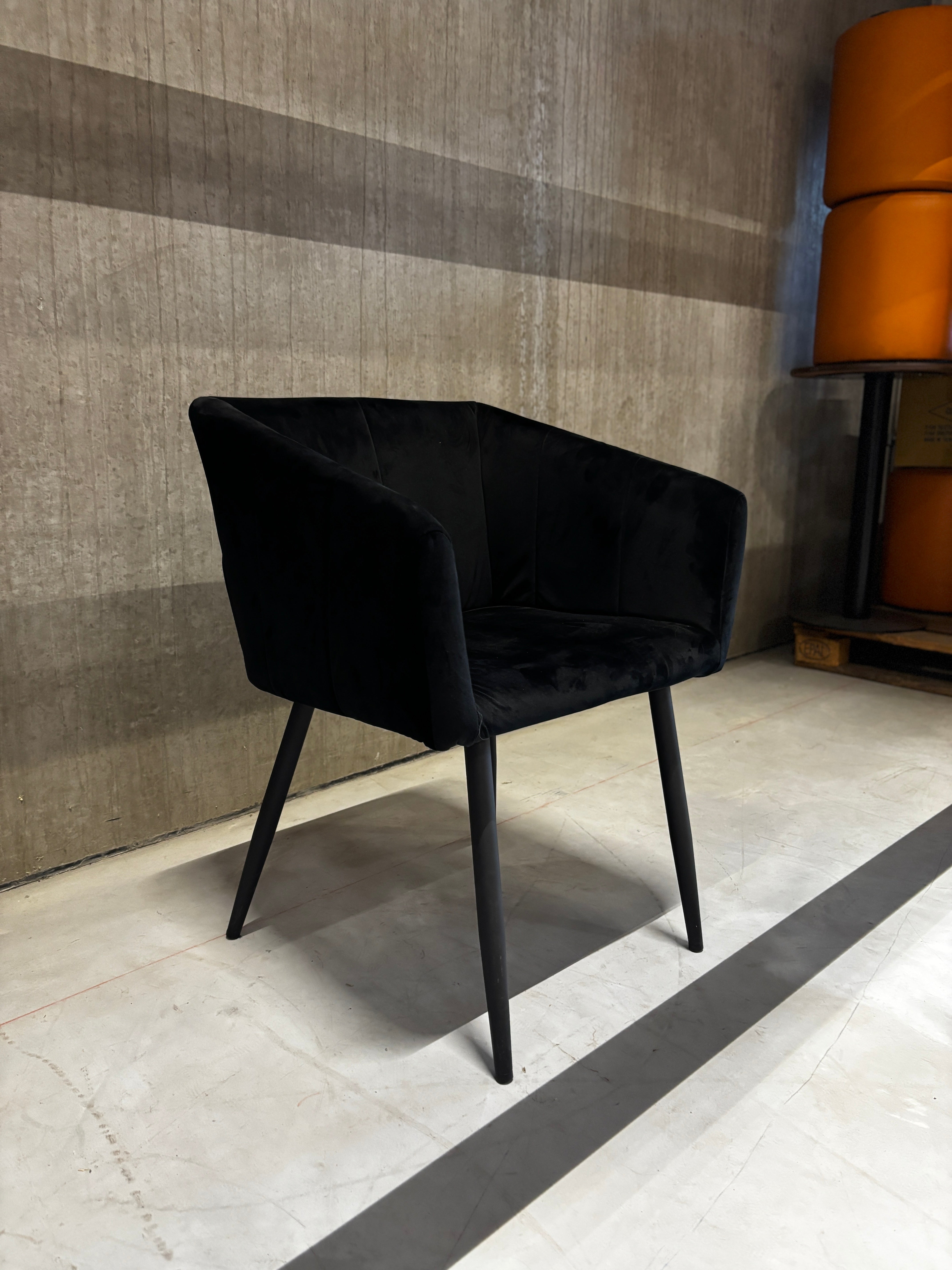 Sample Sale - Kick Liv Eetkamerstoel - Velvet Zwart