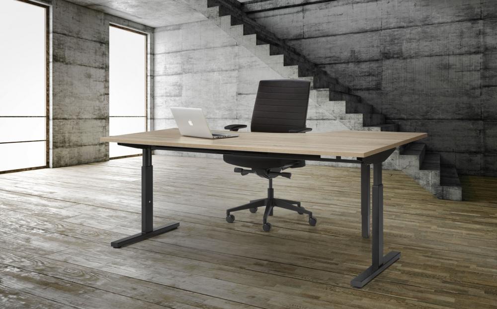 Manhattan Quickmount Wing Links - Verstelbaar Zit/Zit Hoekbureau - 160x120 cm