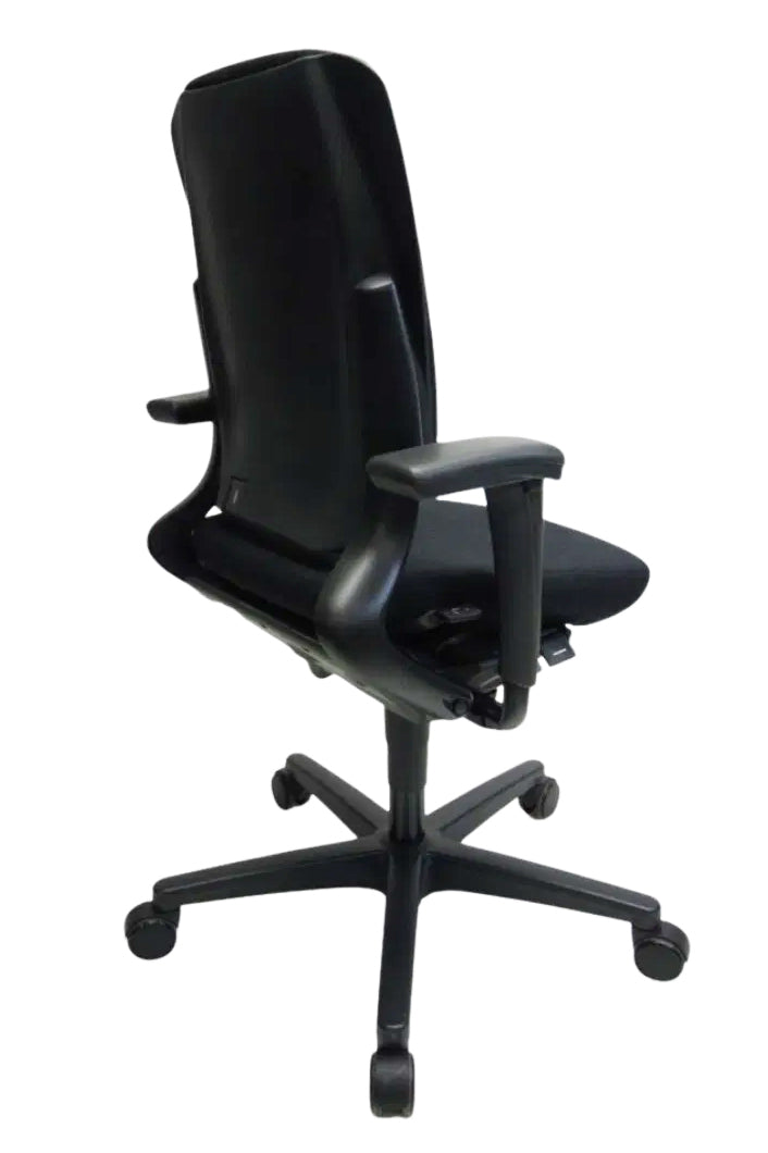 Refurbished Bureaustoel Ahrend 230 Hoge Rug Zwart / Zwart Ergonomisch Design