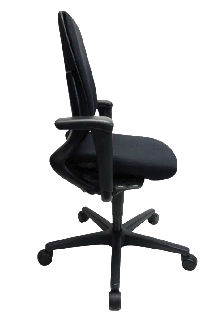 Refurbished Bureaustoel Ahrend 230 Hoge Rug Zwart / Zwart Ergonomisch Design