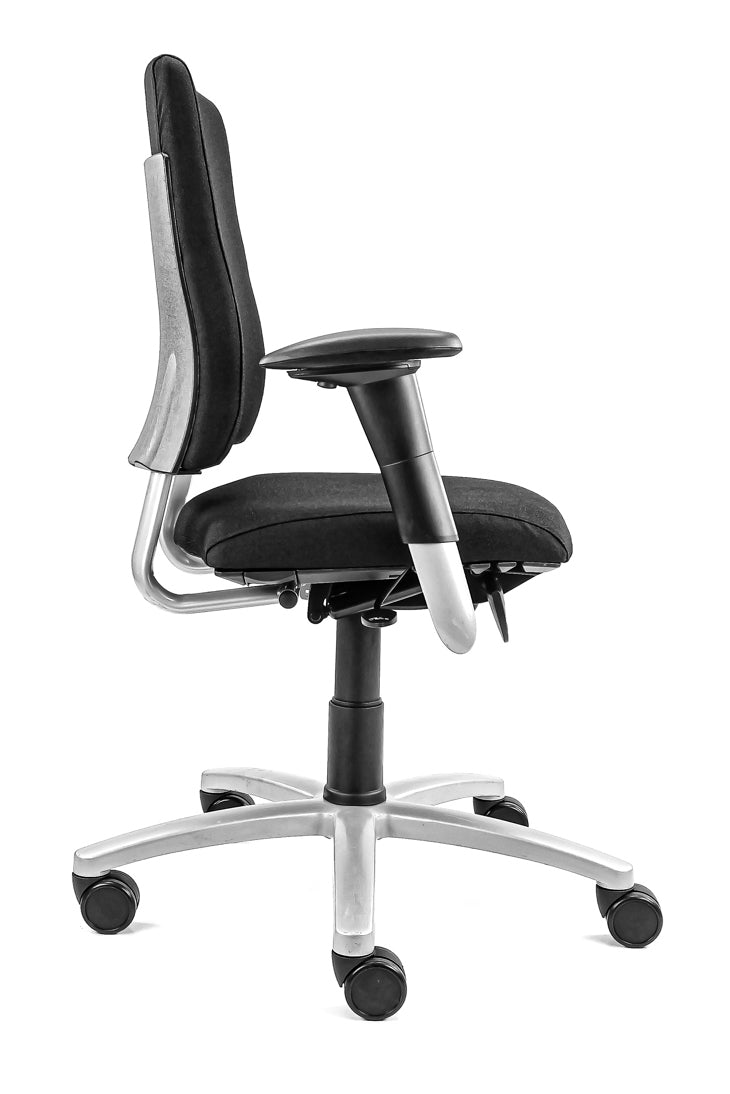 Refurbished Bureaustoel BMA Axia Extra hoog Zwart 4D