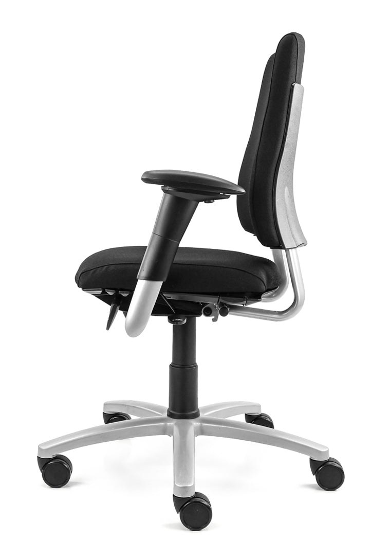 Refurbished Bureaustoel BMA Axia Extra hoog Zwart 4D