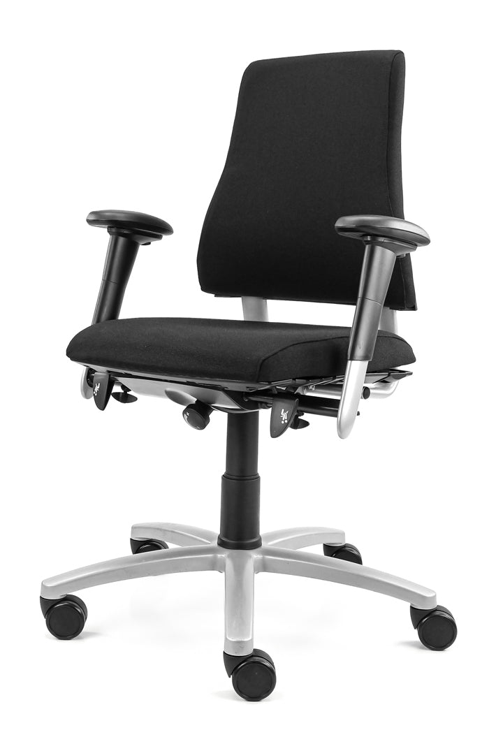 Refurbished Bureaustoel BMA Axia Extra hoog Zwart 4D