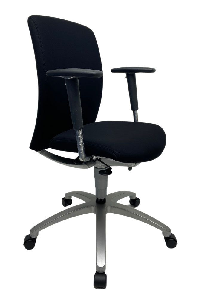 Refurbished Bureaustoel Drabert Salto met lendensteun Zwart