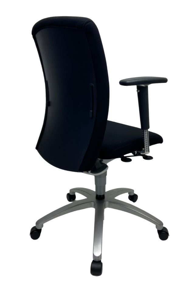 Refurbished Bureaustoel Drabert Salto met lendensteun Zwart