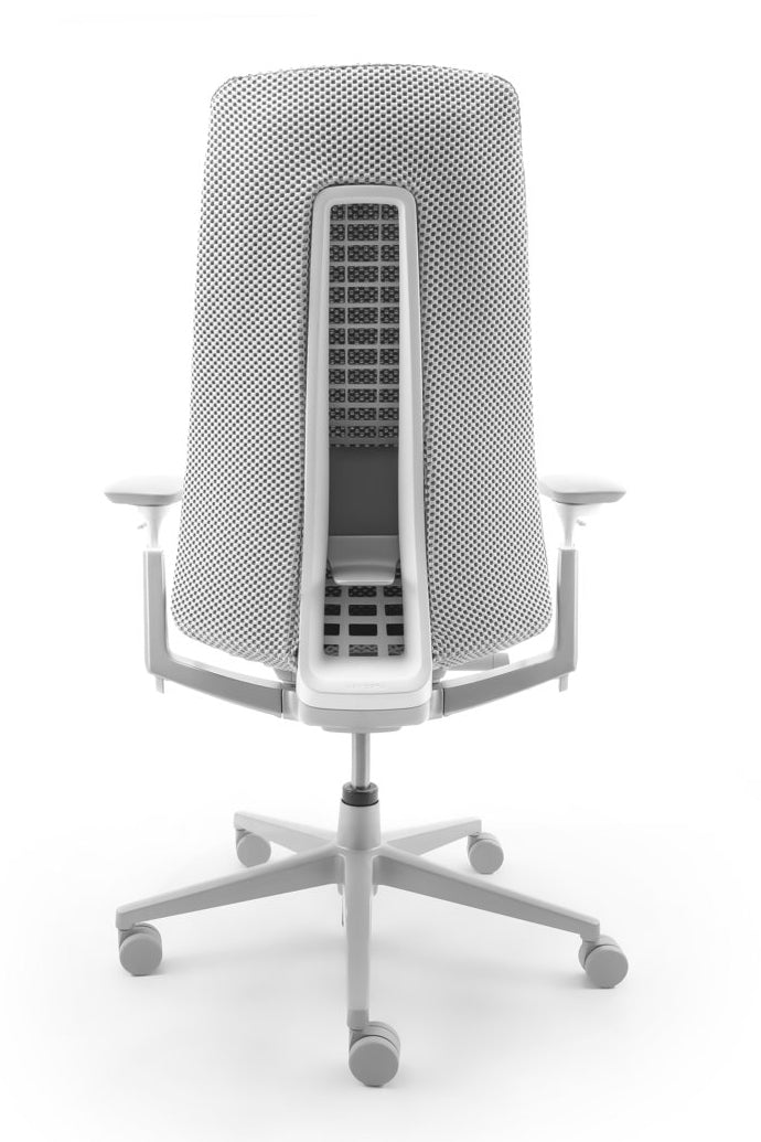 Refurbished Bureaustoel Haworth Comforto Fern Lichtgrijs