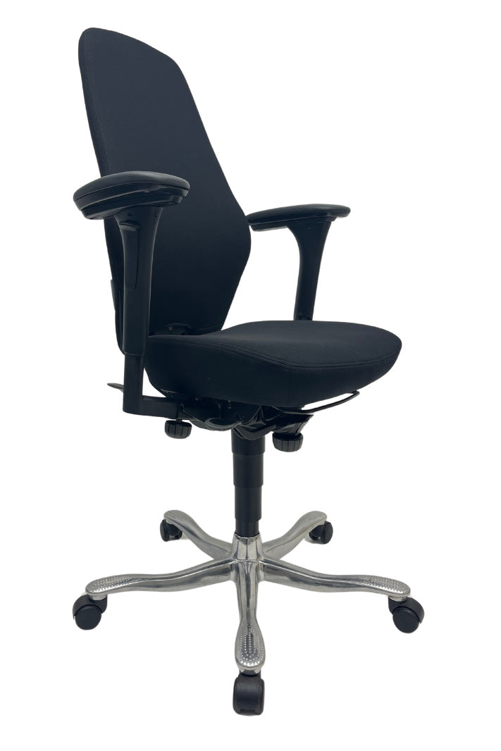 Refurbished Bureaustoel Kinnarps 6000 Freefloat Plus 4D Zwart/Chroom