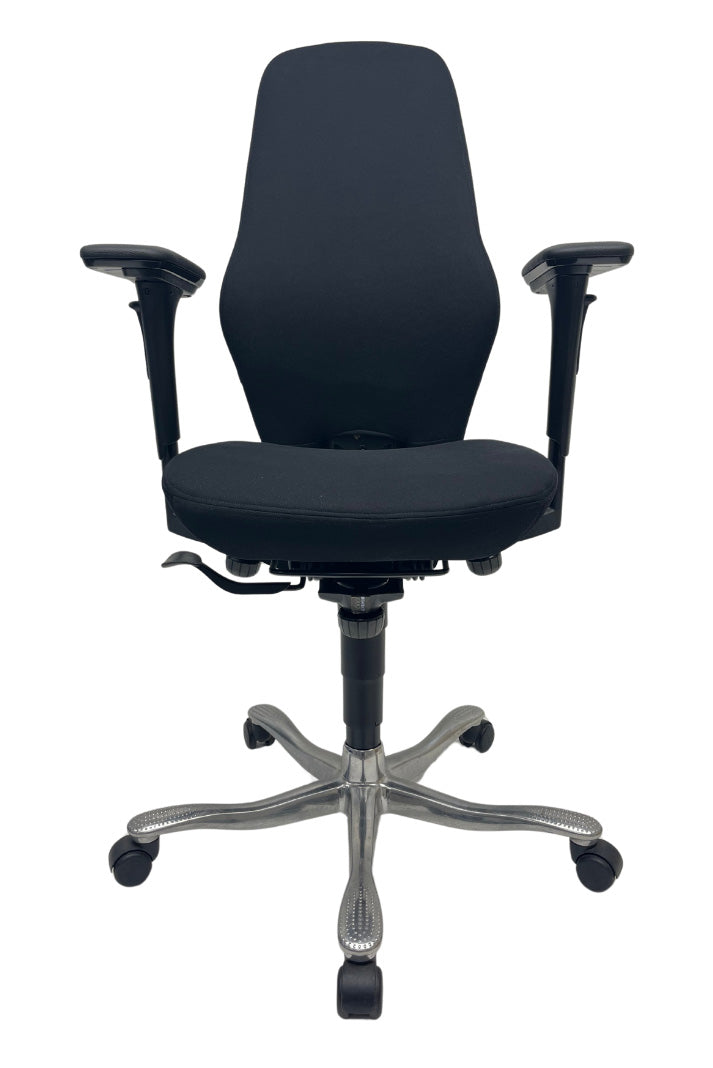 Refurbished Bureaustoel Kinnarps 6000 Freefloat Plus 4D Zwart/Chroom