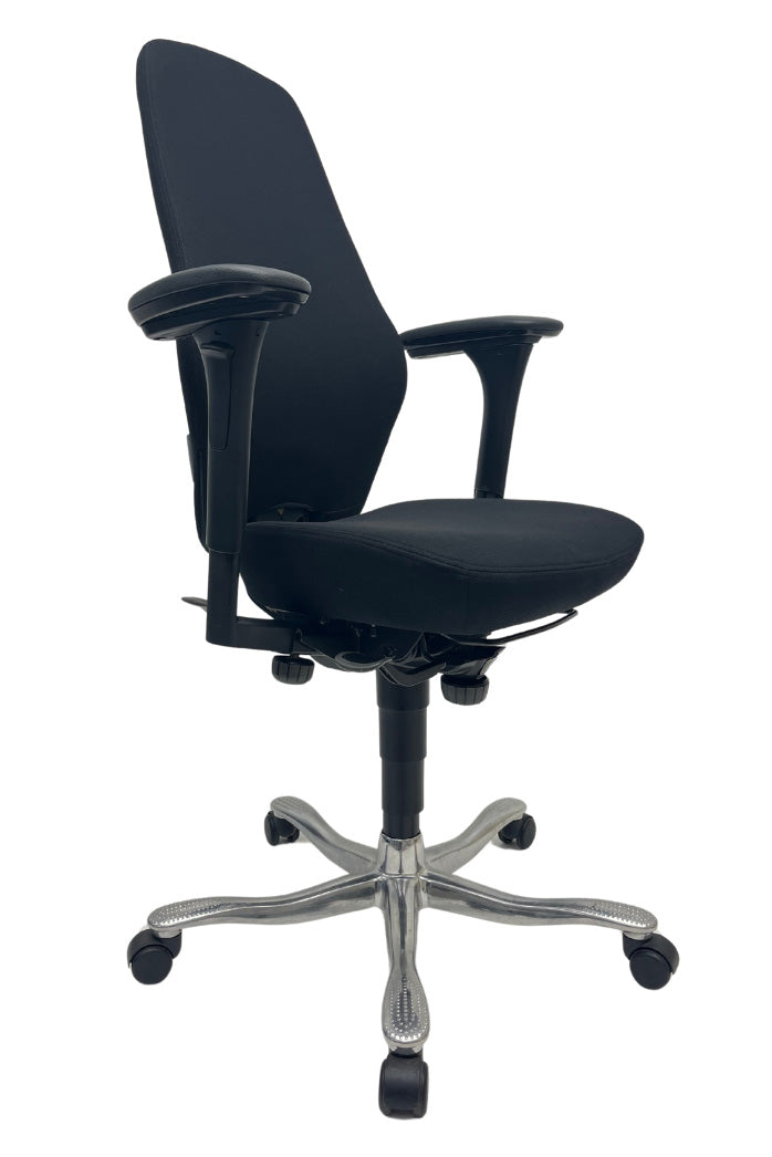 Refurbished Bureaustoel Kinnarps 6000 Freefloat Plus 4D Zwart/Chroom