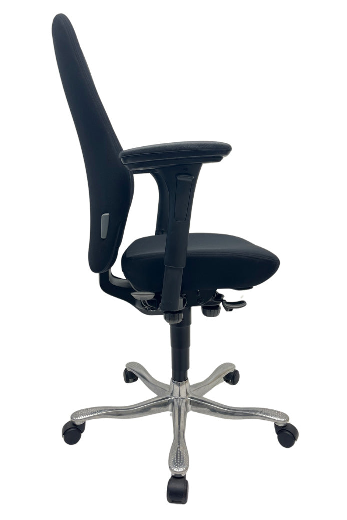 Refurbished Bureaustoel Kinnarps 6000 Freefloat Plus 4D Zwart/Chroom