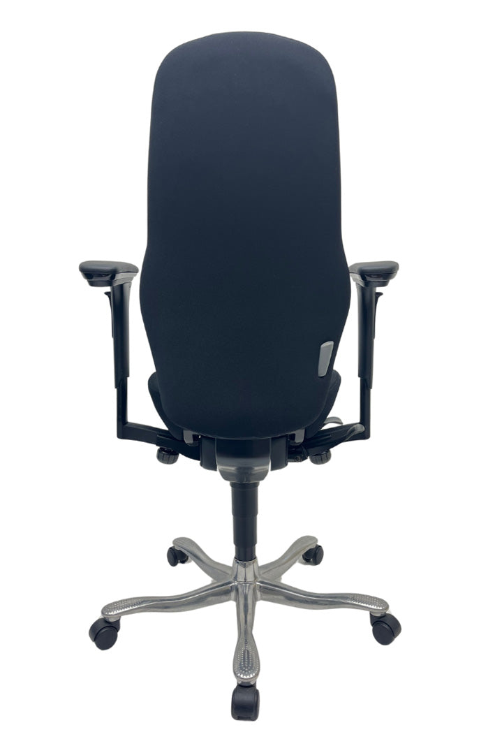 Refurbished Bureaustoel Kinnarps 6000 Freefloat Plus 4D Zwart/Chroom