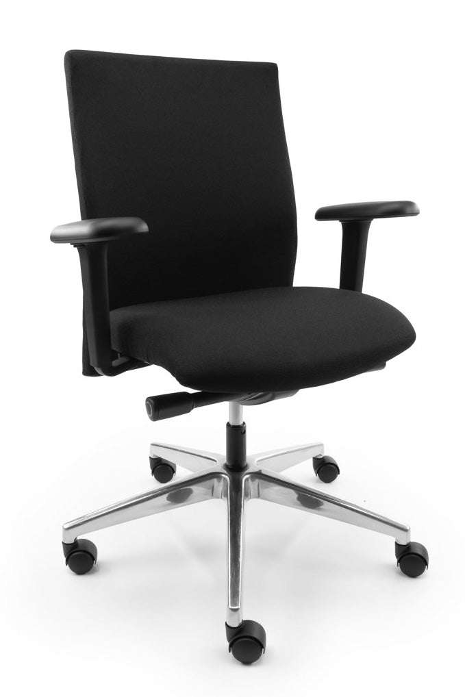 Refurbished Bureaustoel Se7en Comfort Zwart 3D NEN1335