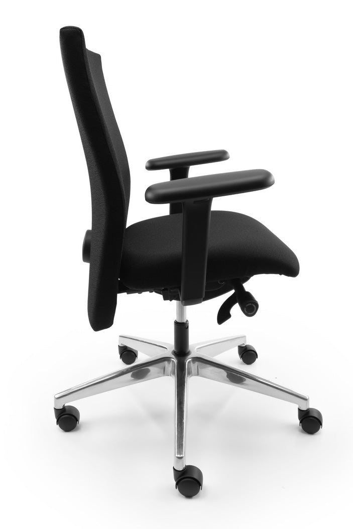 Refurbished Bureaustoel Se7en Comfort Zwart 3D NEN1335