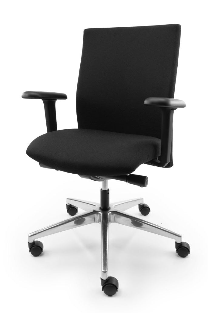 Refurbished Bureaustoel Se7en Comfort Zwart 3D NEN1335