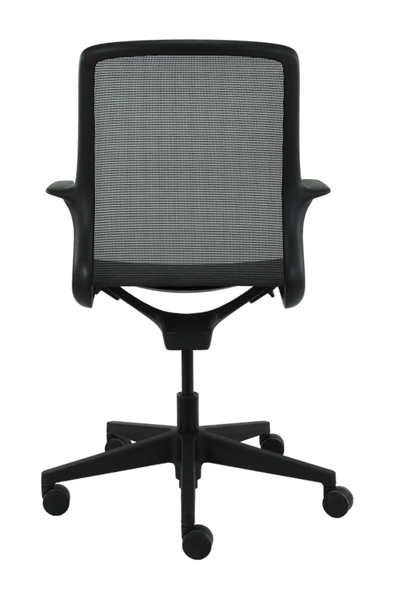 Refurbished Bureaustoel Slimfit Design Zwart