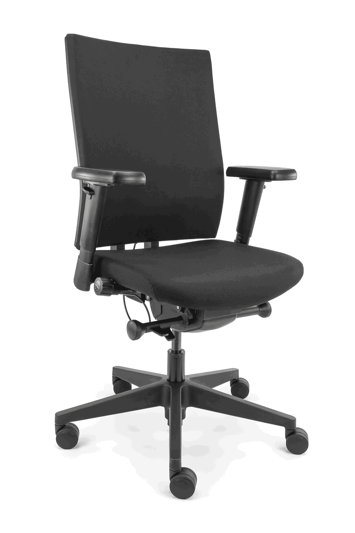 Refurbished Bureaustoel Workliving Zuidas Comfort Black Edition Special - Ergonomisch (N)EN 1335