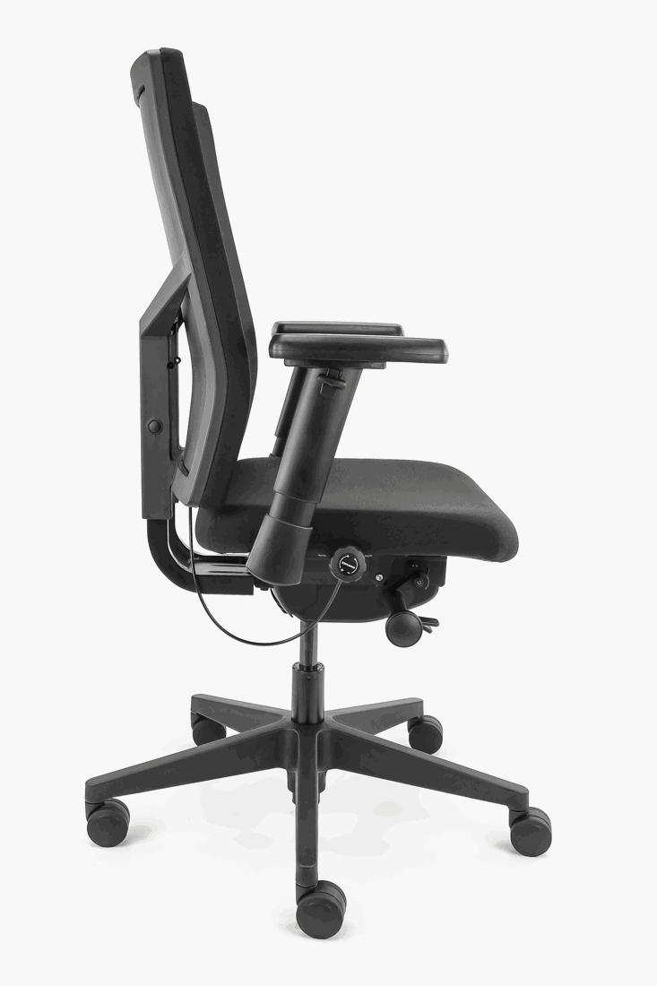 Refurbished Bureaustoel Workliving Zuidas Comfort Black Edition Special - Ergonomisch (N)EN 1335