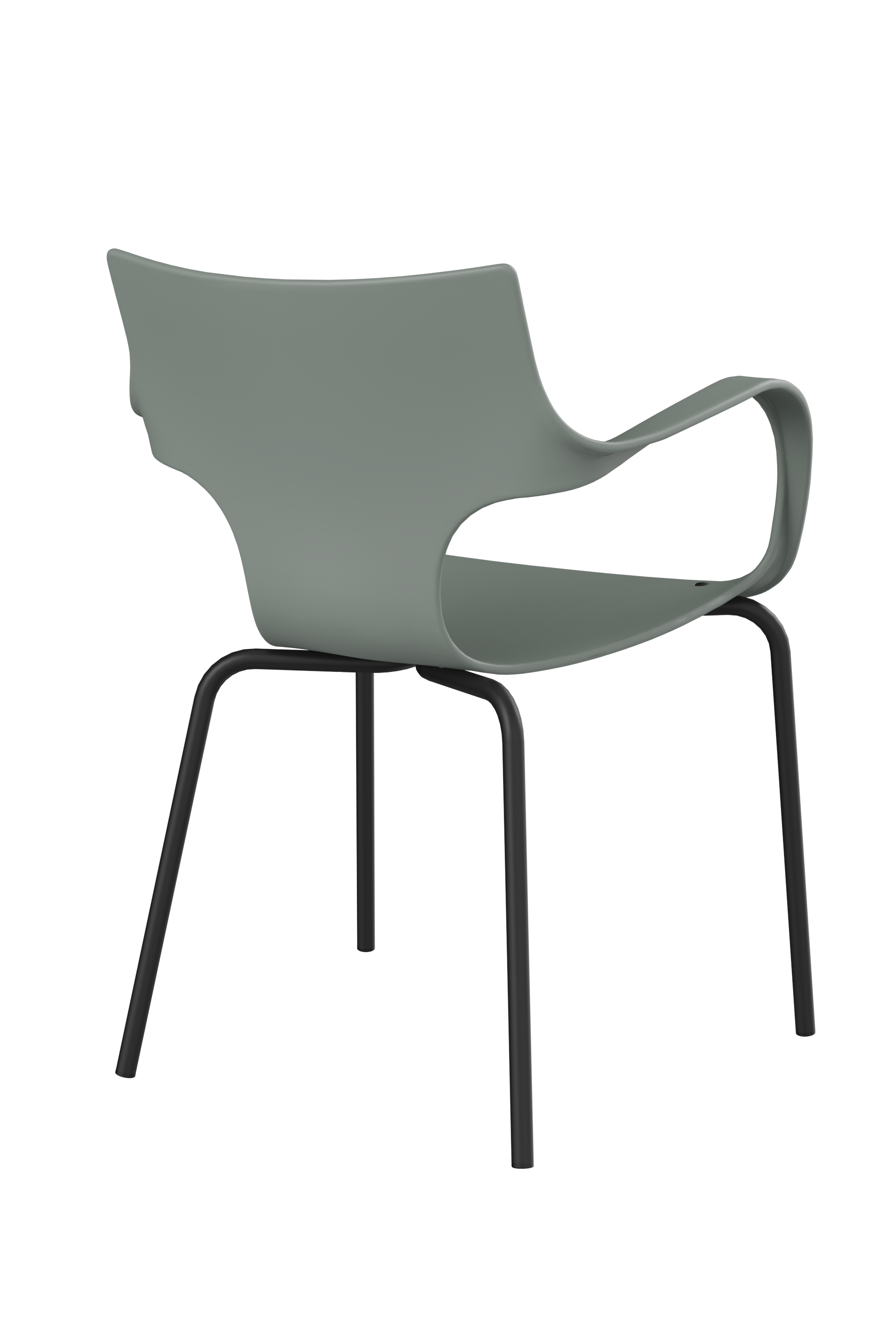 Workliving Jim Stoel - Lichen - Zwart Onderstel