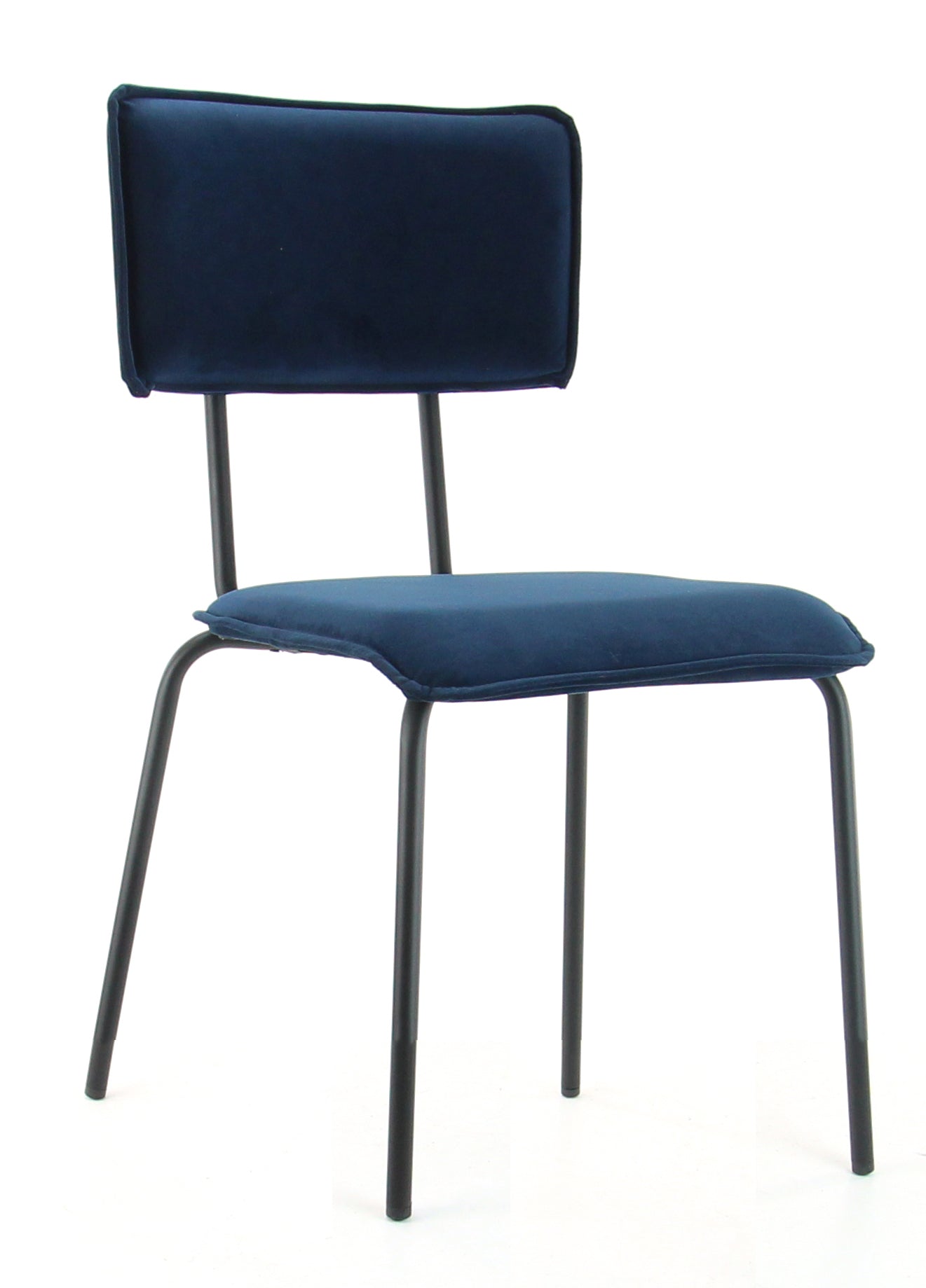 Workliving Eetkamerstoel Bo - Velvet Earth Indigo - Workliving - Velvet eetkamerstoelen- Workliving