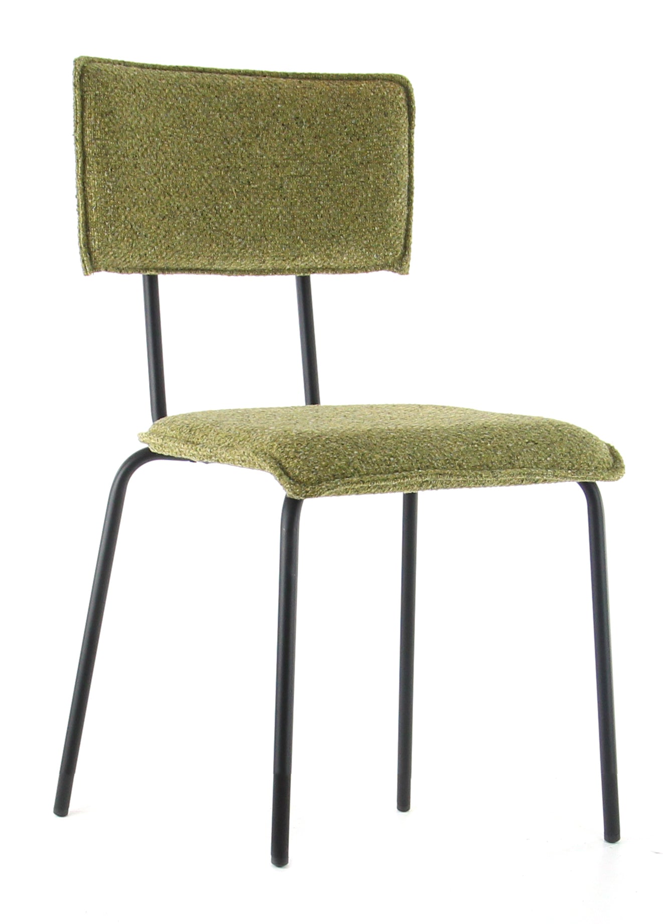 Workliving Eetkamerstoel Bo Society - Boucle Mustard - Workliving - Bouclé eetkamerstoelen- Workliving