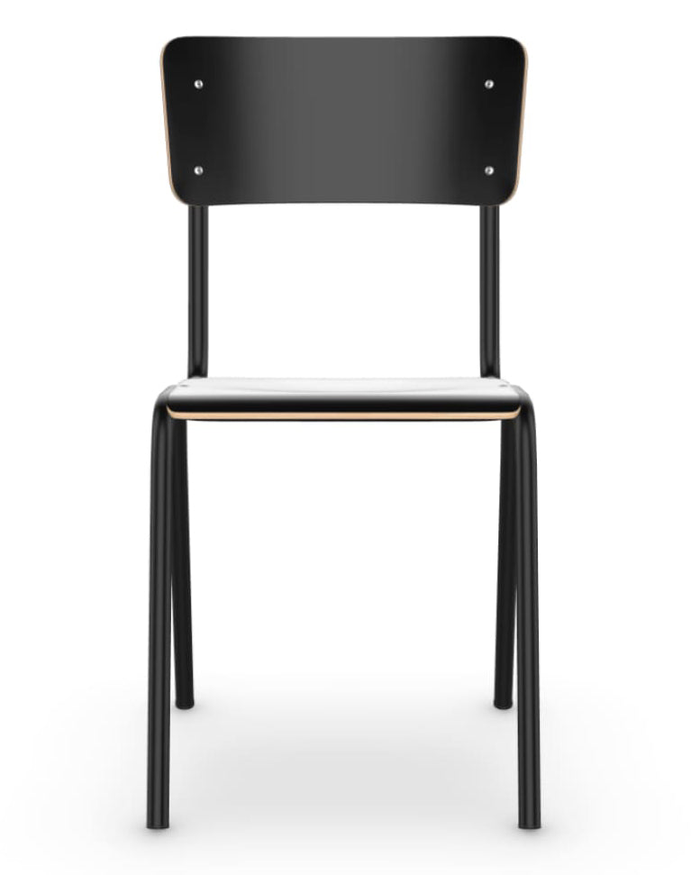Workliving School Eetkamerstoel - Houten Design Zwart - Workliving - Houten eetkamerstoelen- Workliving