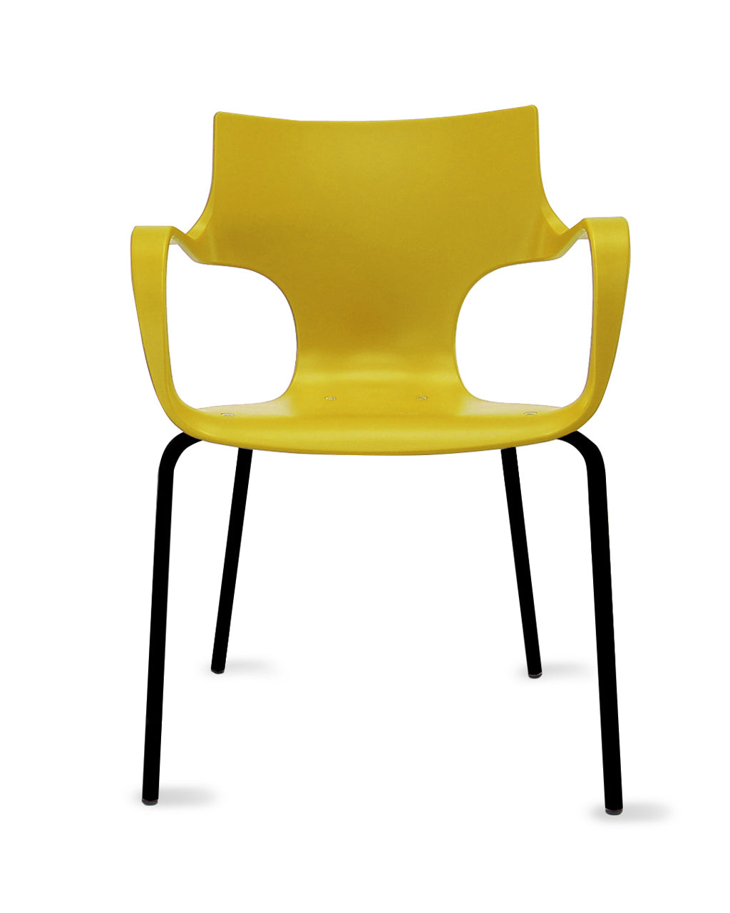 Workliving Jim Stoel - Mosterd - Zwart Onderstel