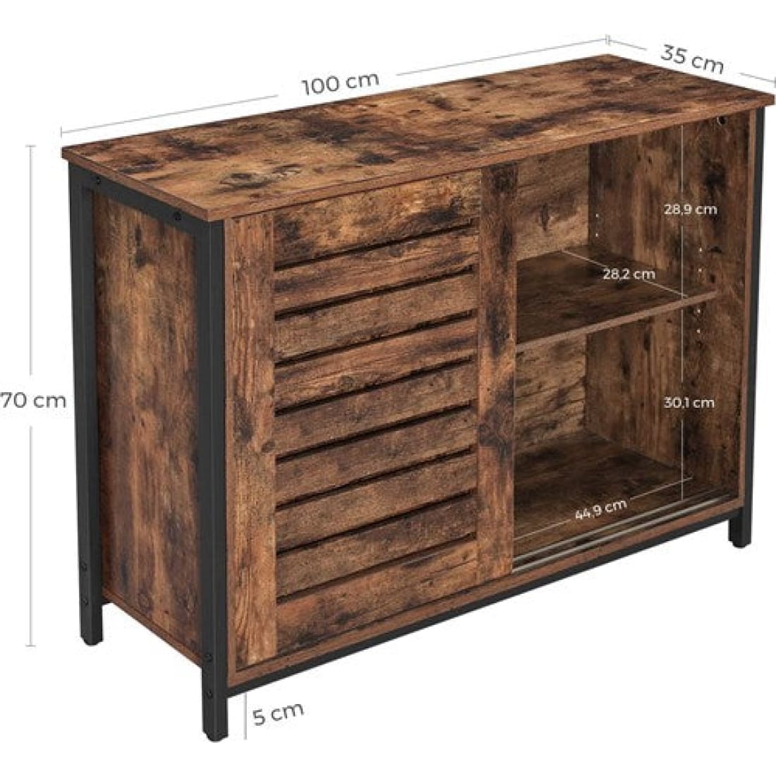 Mazazu - Dressoir kast - Kast met deuren - Industrieel -
