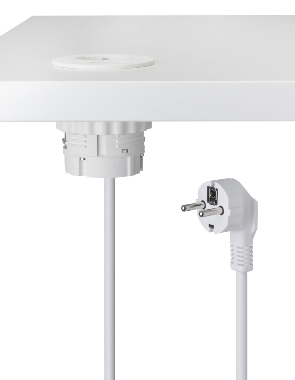 Manhattan Inbouw Bureau Stopcontact met USB