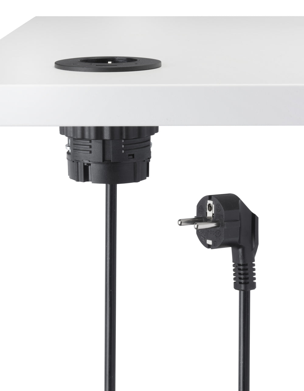 Manhattan Inbouw Bureau Stopcontact met USB