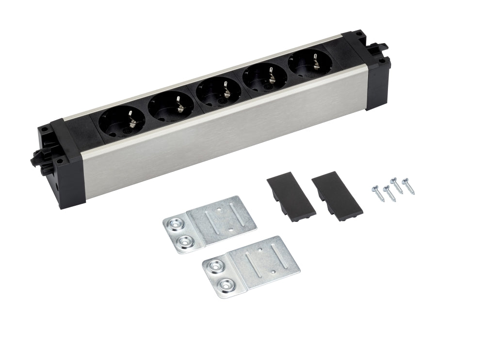 Manhattan Stekkerdoos 5x - Onderbouw - Incl. 3 meter stekkersnoer