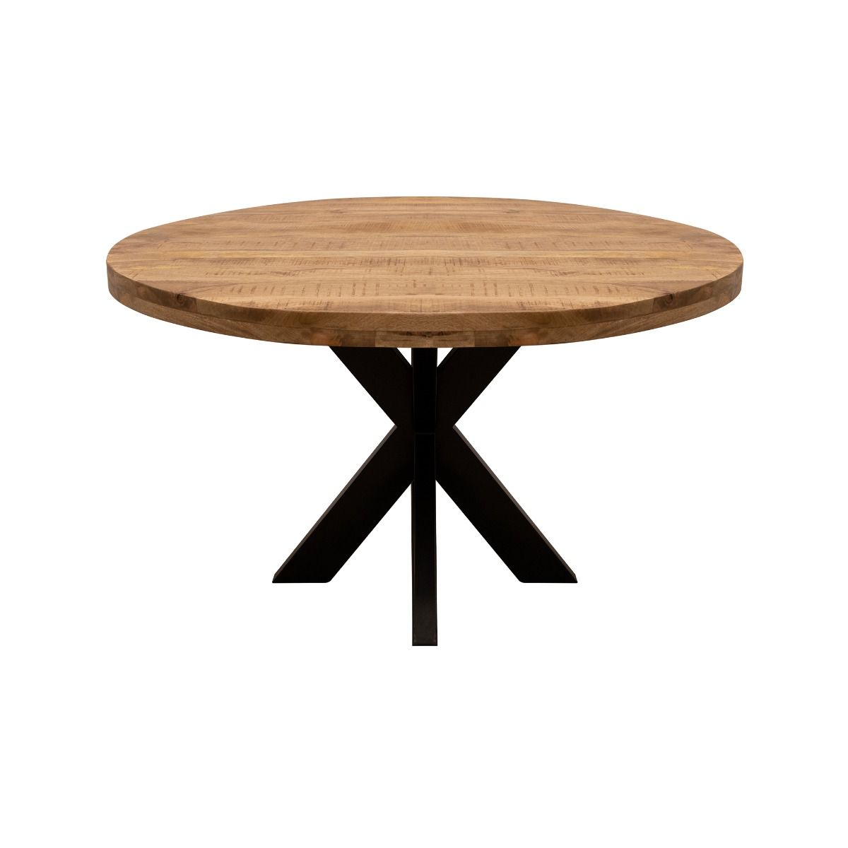 Kick Dax Eetkamertafel - Vergadertafel - Rond 130 cm - Mango - Kick Collection - Eetkamertafel- Workliving