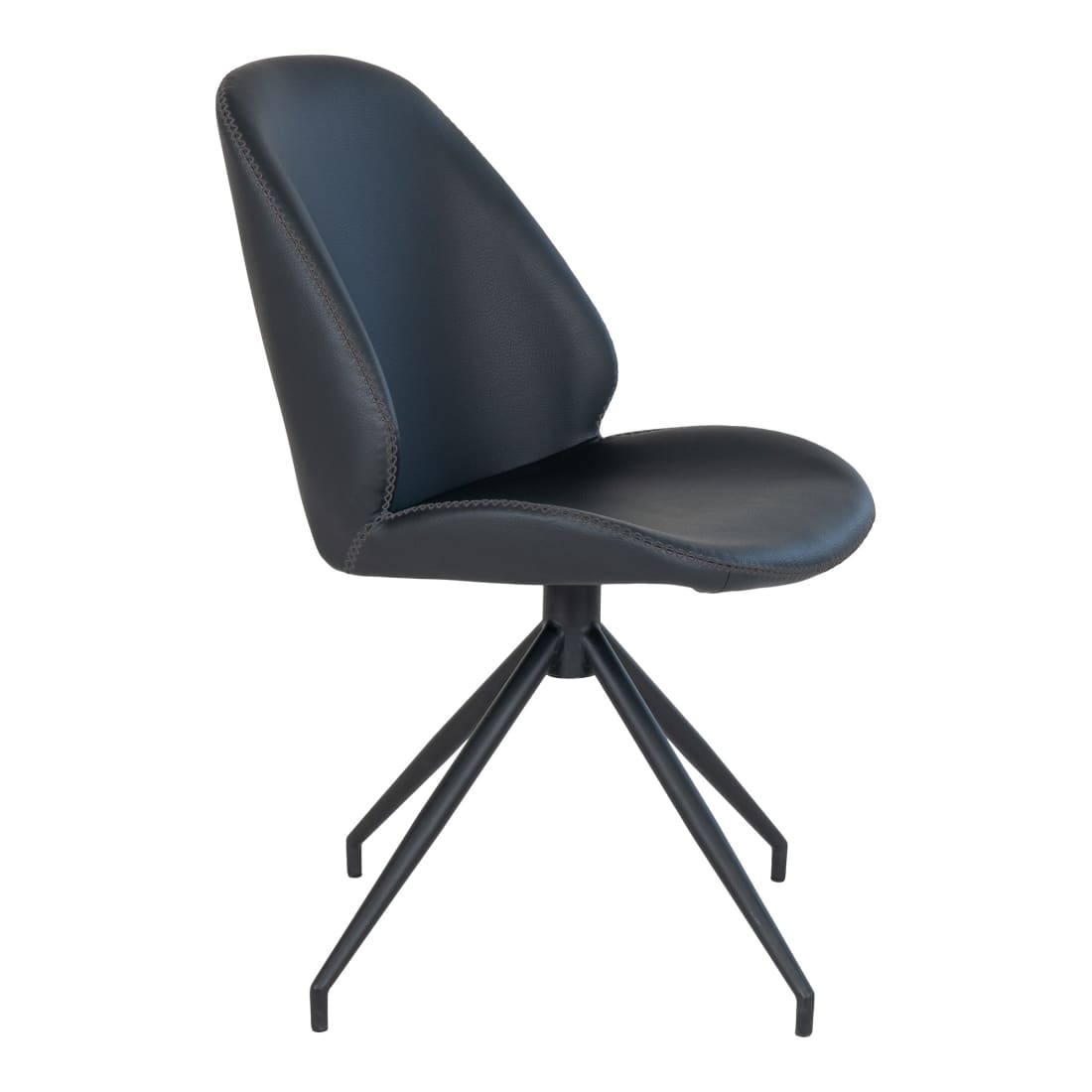 House Nordic 2 x MonteCarlo eetkamerstoel draaivoet zwart. -