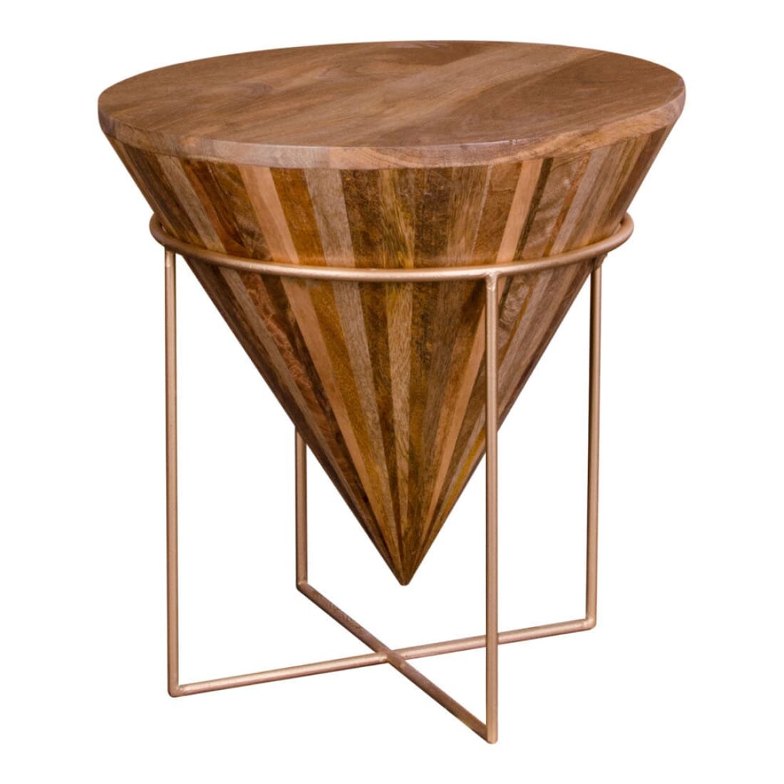House Nordic Salontafel Hapur Mangohout Ø45cm - Salontafels