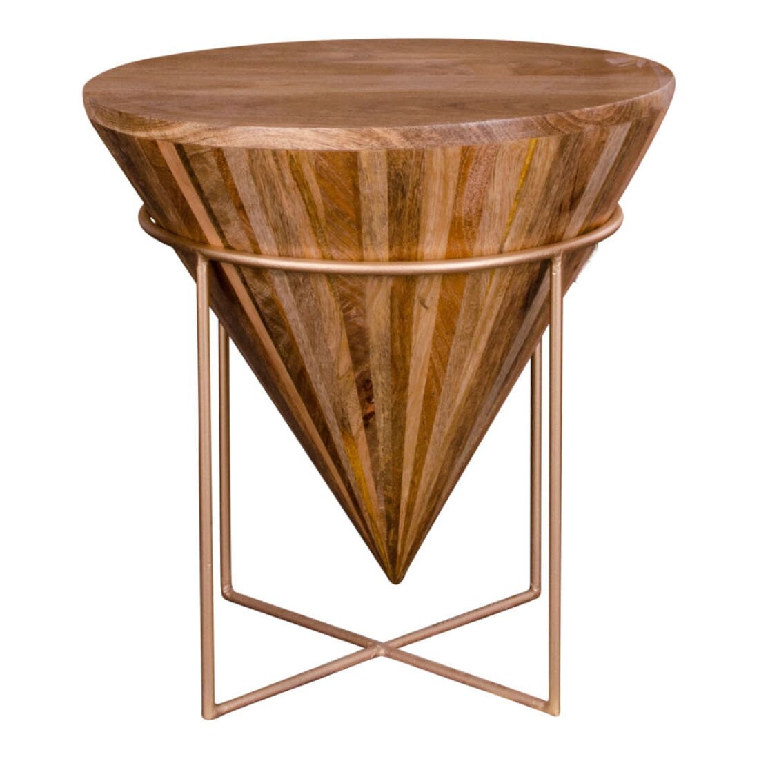 House Nordic Salontafel Hapur Mangohout Ø45cm - Salontafels