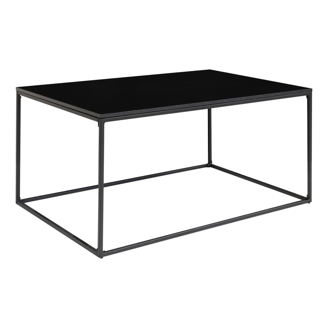 House Nordic Vita Salontafel - Zwart Frame - Zwart houtlook