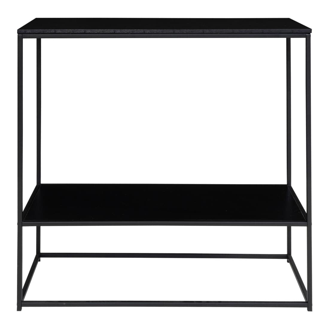 House Nordic Wandtafel Avery met 2 schappen Zwart / Zwart