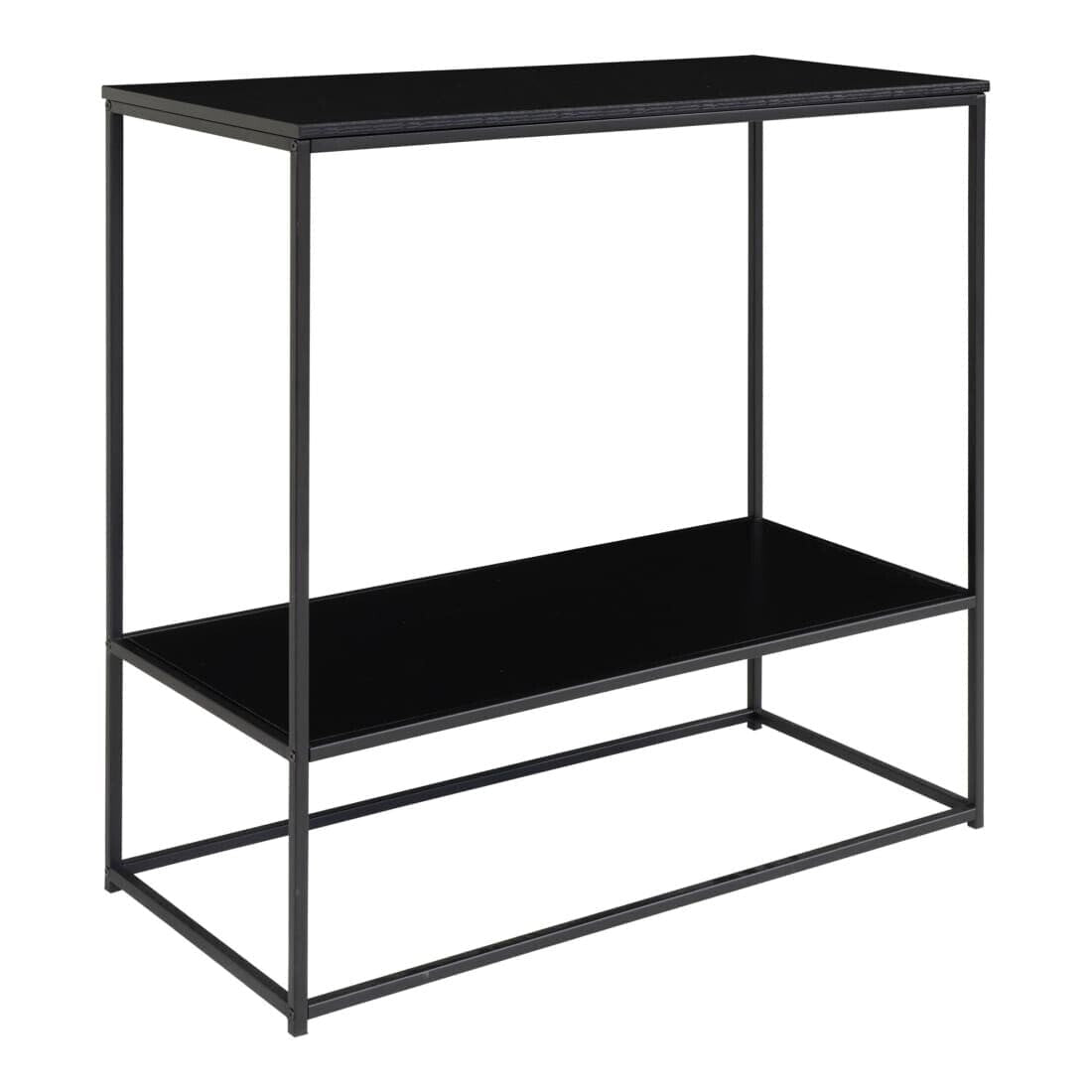 House Nordic Wandtafel Avery met 2 schappen Zwart / Zwart -