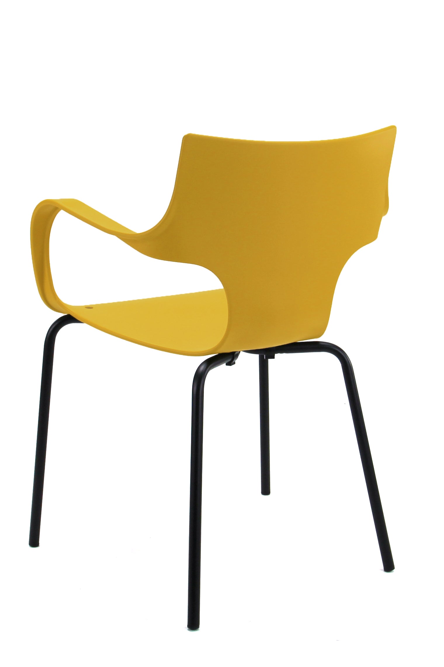 Workliving Jim Stoel - Mosterd - Zwart Onderstel