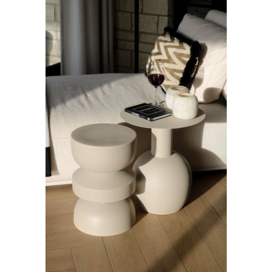 Kick Bijzettafel Pip - Beige - Bijzettafels