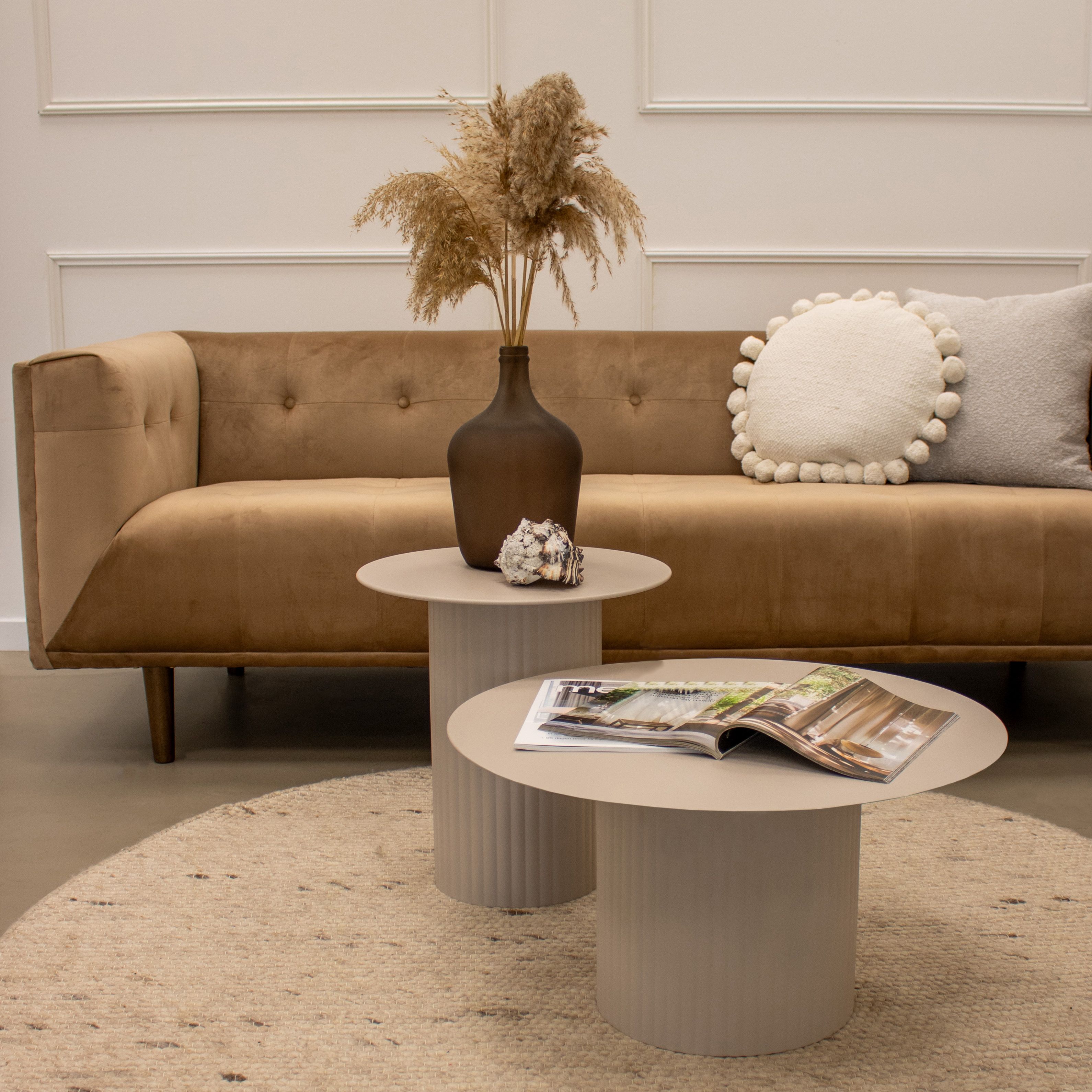 Kick Bijzettafel Tilo - M - Beige