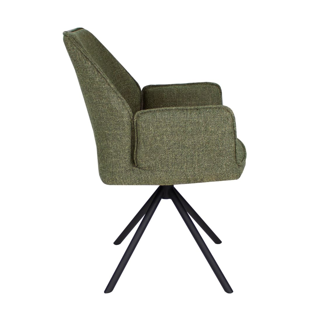 Kick eetkamerstoel Alex - Groen - Katoen eetkamerstoelen