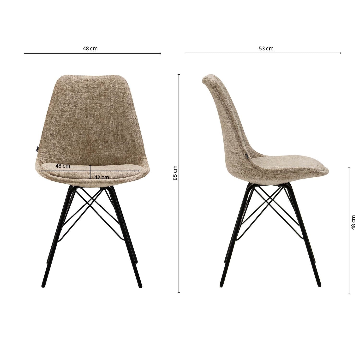 Kick Bren Eetkamerstoel - Beige