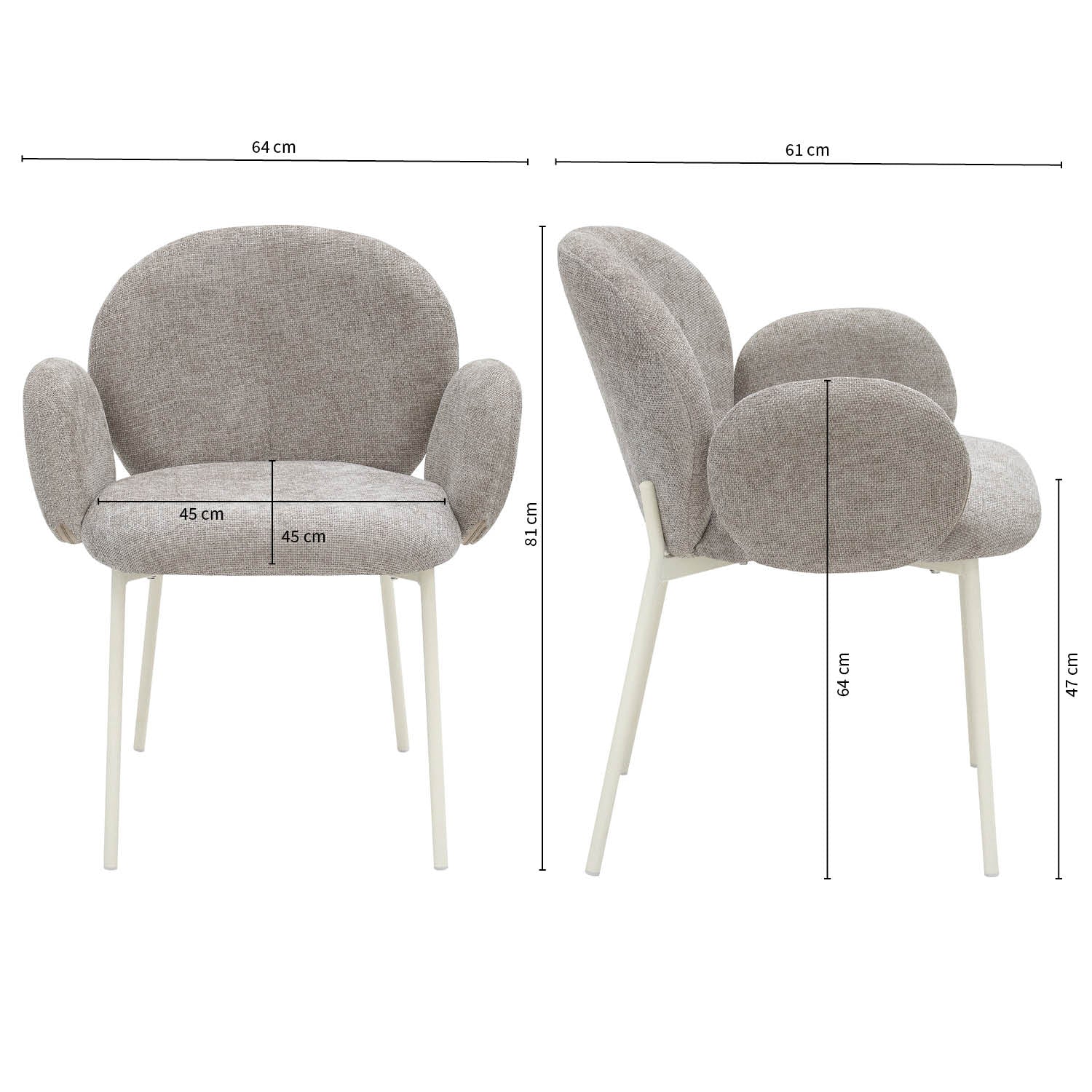 Kick Dining room chair Connor - Beige