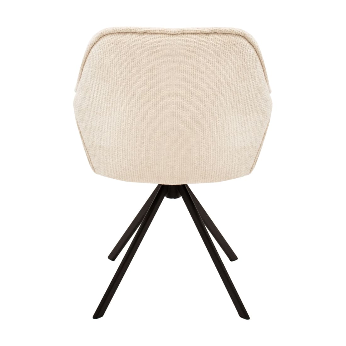 Kick Eetkamerstoel Luc - Creme - Katoen eetkamerstoelen