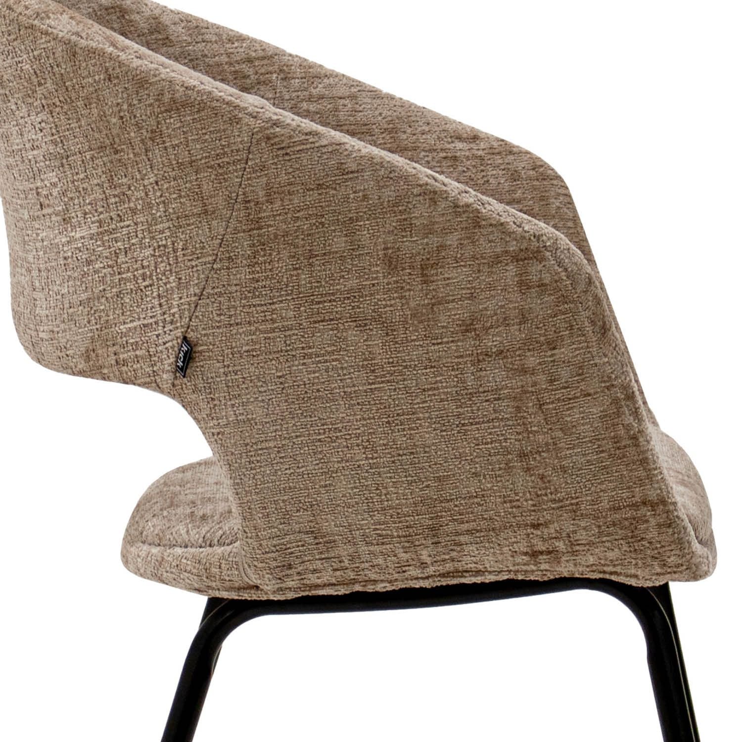 Coup de pied pour salle à manger chaise mette - beige